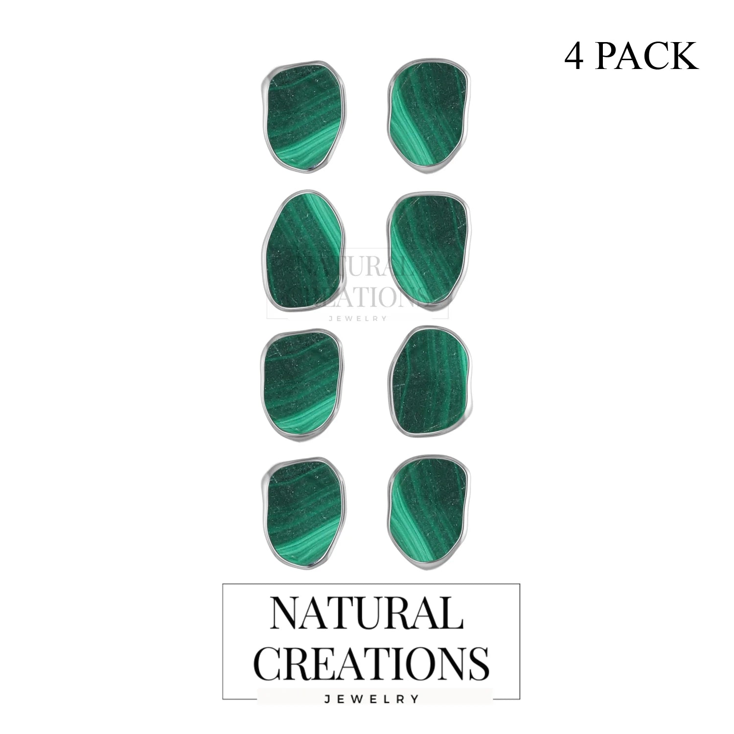 malachite earrings