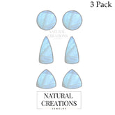 rainbow moonstone cab earrings