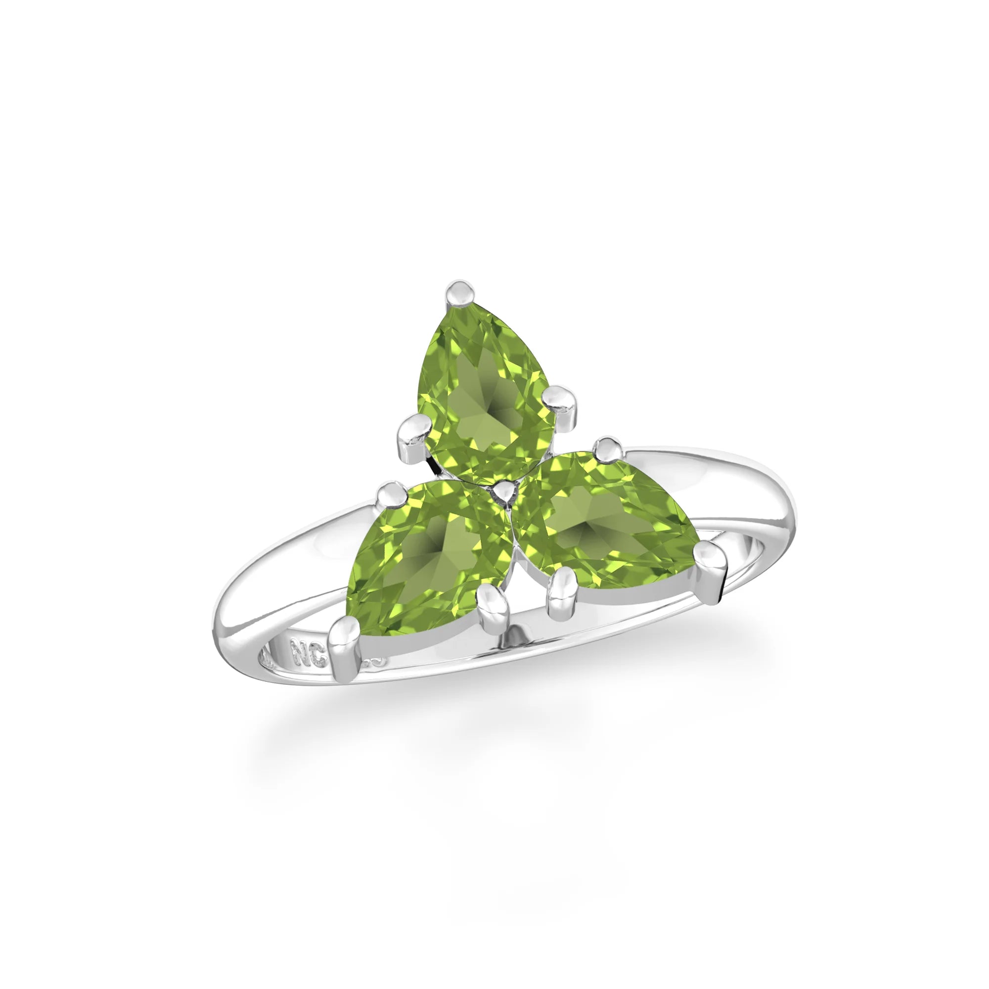 peridot prong-set ring