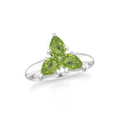 peridot prong-set ring