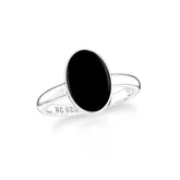 black onyx bezel-set ring