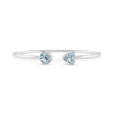 aquamarine cut bracelet