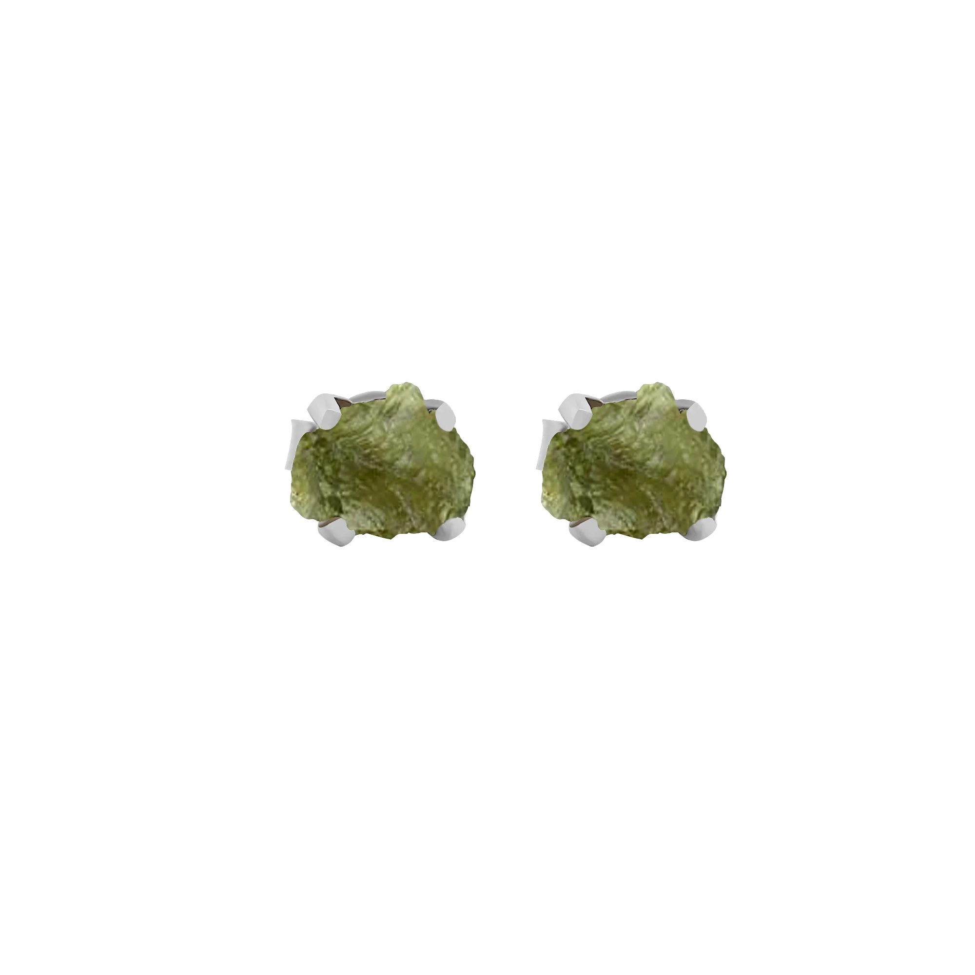 moldavite earrings