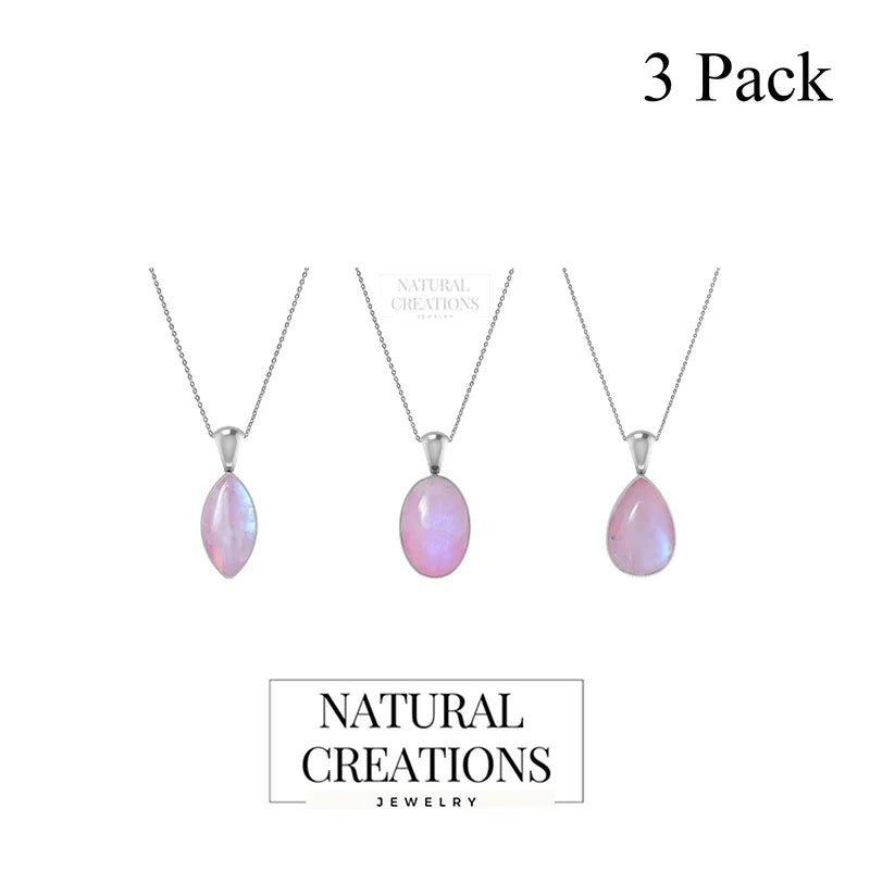 pink moonstone pendant