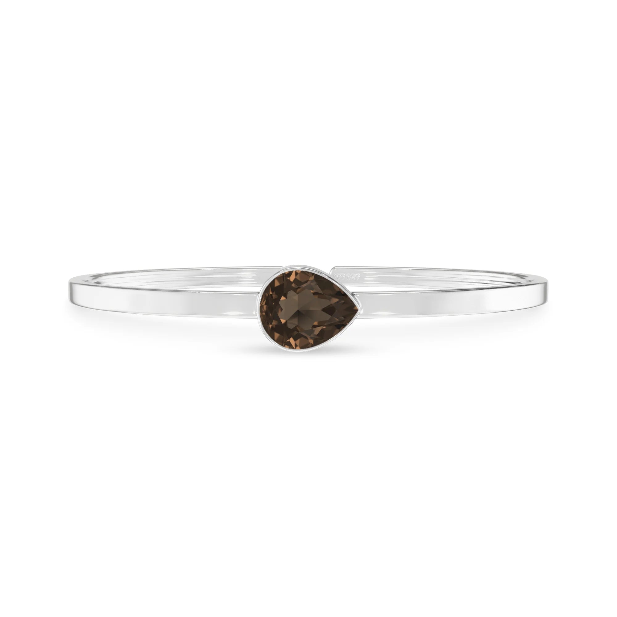 smoky quartz cut bracelet
