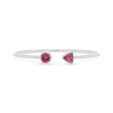 pink tourmaline cut bracelet