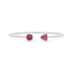 pink tourmaline cut bracelet