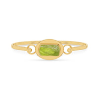 peridot rough bracelet