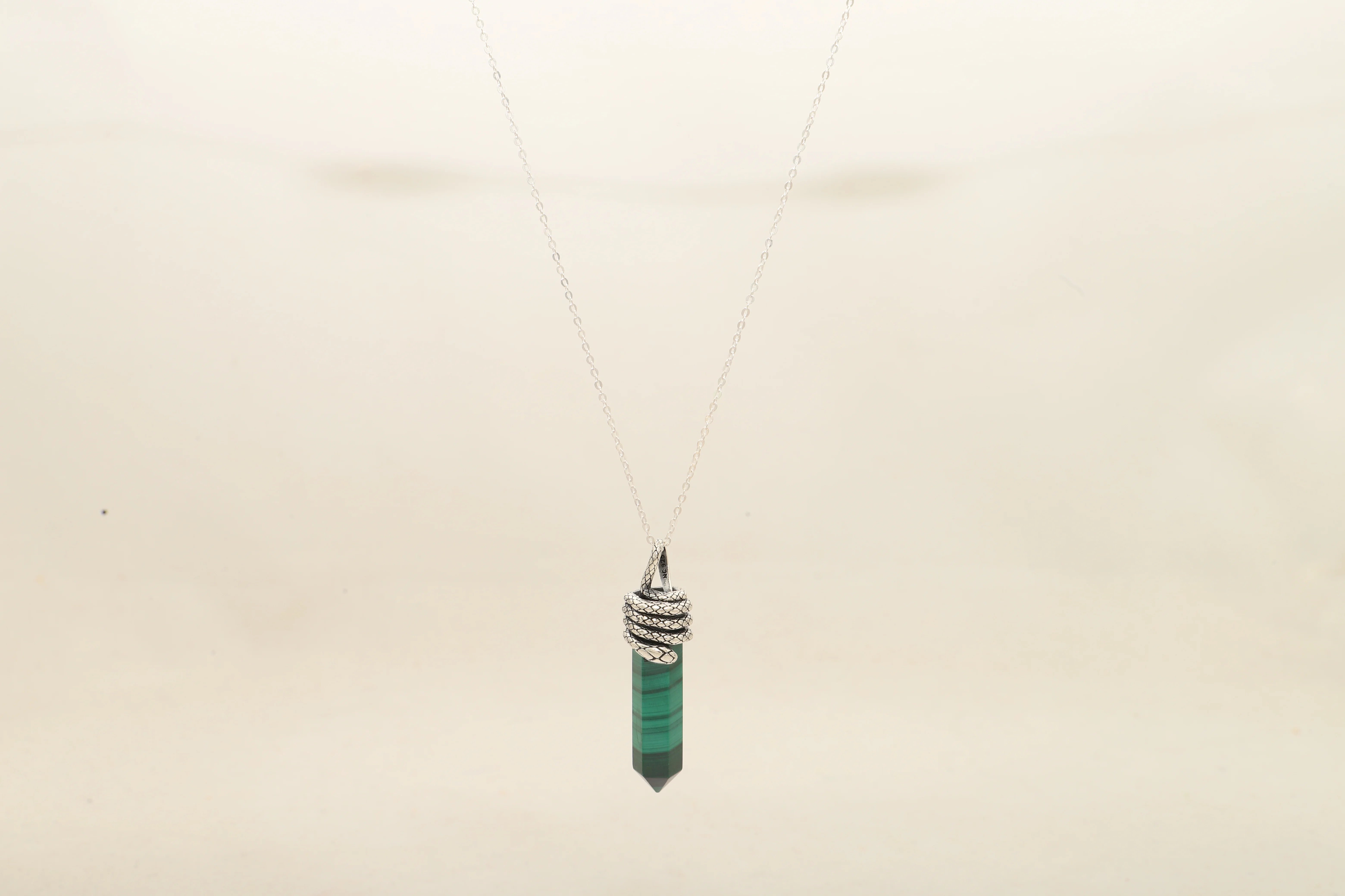 malachite pendant