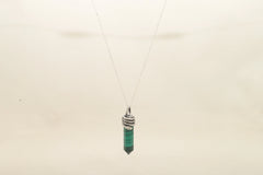 malachite pendant