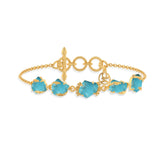 turquoise rough bracelet