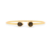 smoky quartz cut bracelet