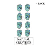 azurite malachite earrings