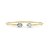 aquamarine cut bracelet