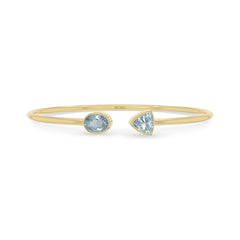 aquamarine cut bracelet