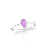 amethyst bezel-set ring
