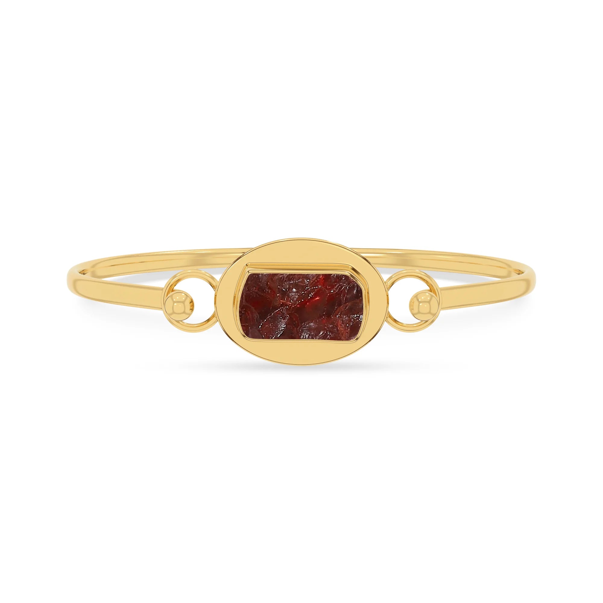 garnet rough bracelet