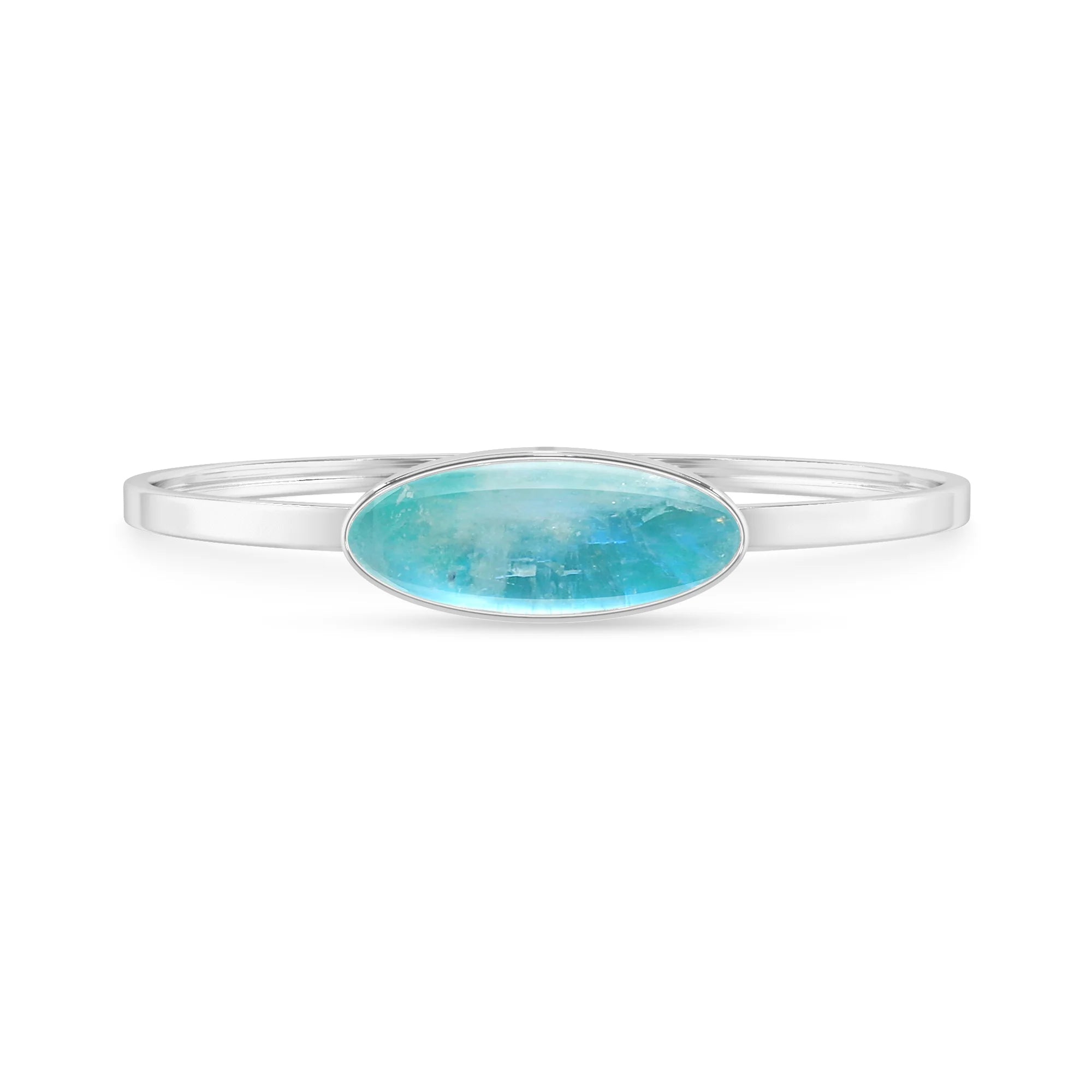 green moonstone rough bracelet