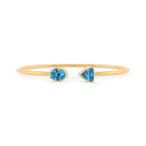 swiss blue topaz cut bracelet
