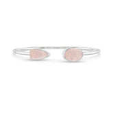rose quartz cab bracelet
