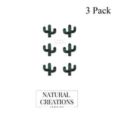 malachite slice earrings