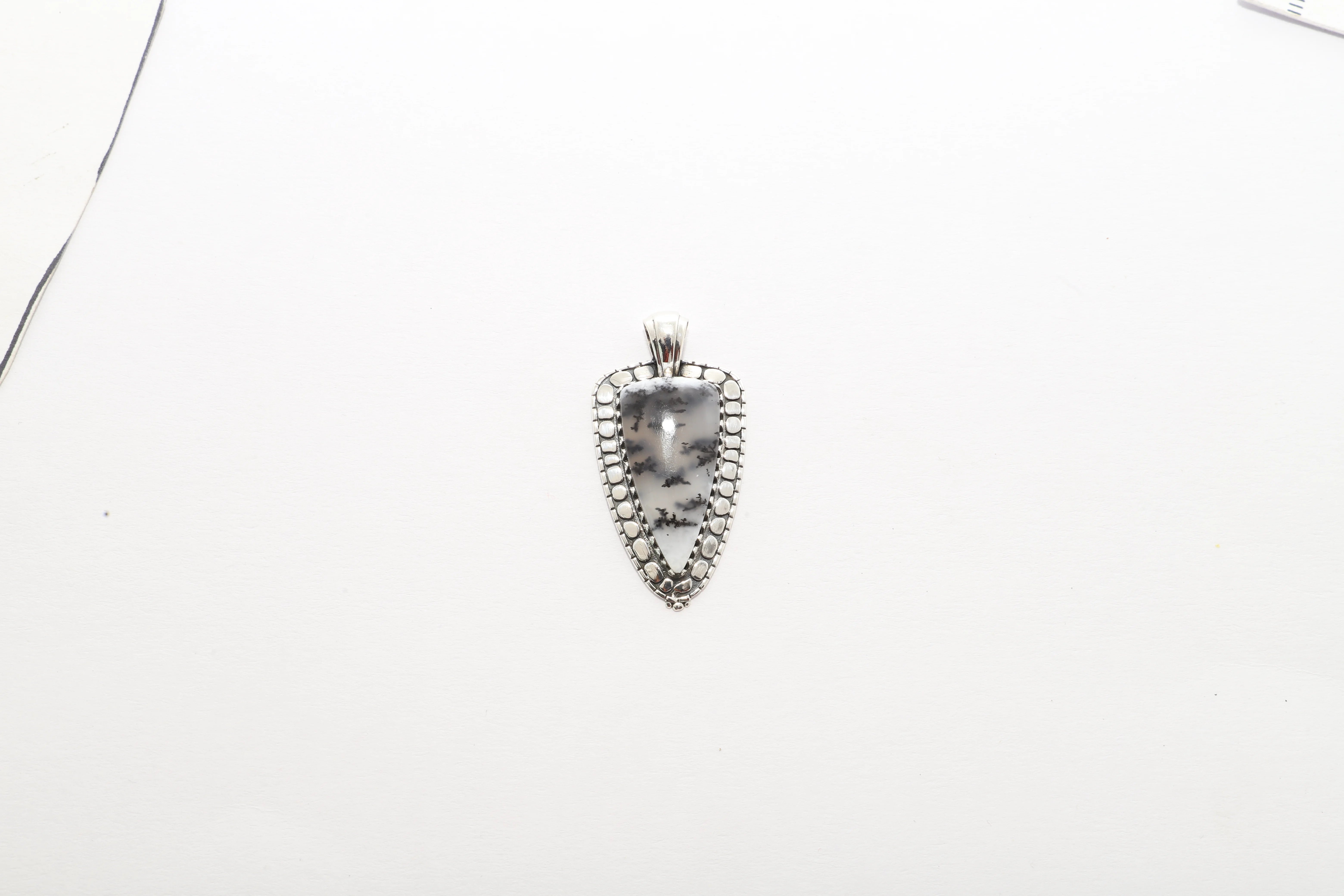 dendritic opal pendant