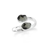 tourmalated quartz bezel-set ring