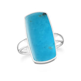 turquoise bezel-set ring