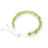 peridot rough bracelet