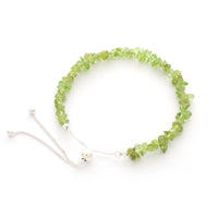 peridot rough bracelet