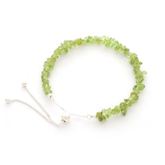 peridot rough bracelet