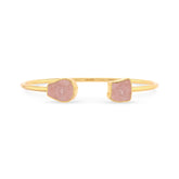 rose quartz twister bracelet