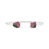 watermelon tourmaline twister bracelet