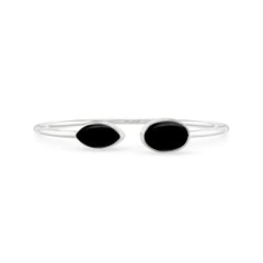 black onyx cab bracelet
