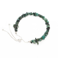 emerald rough bracelet