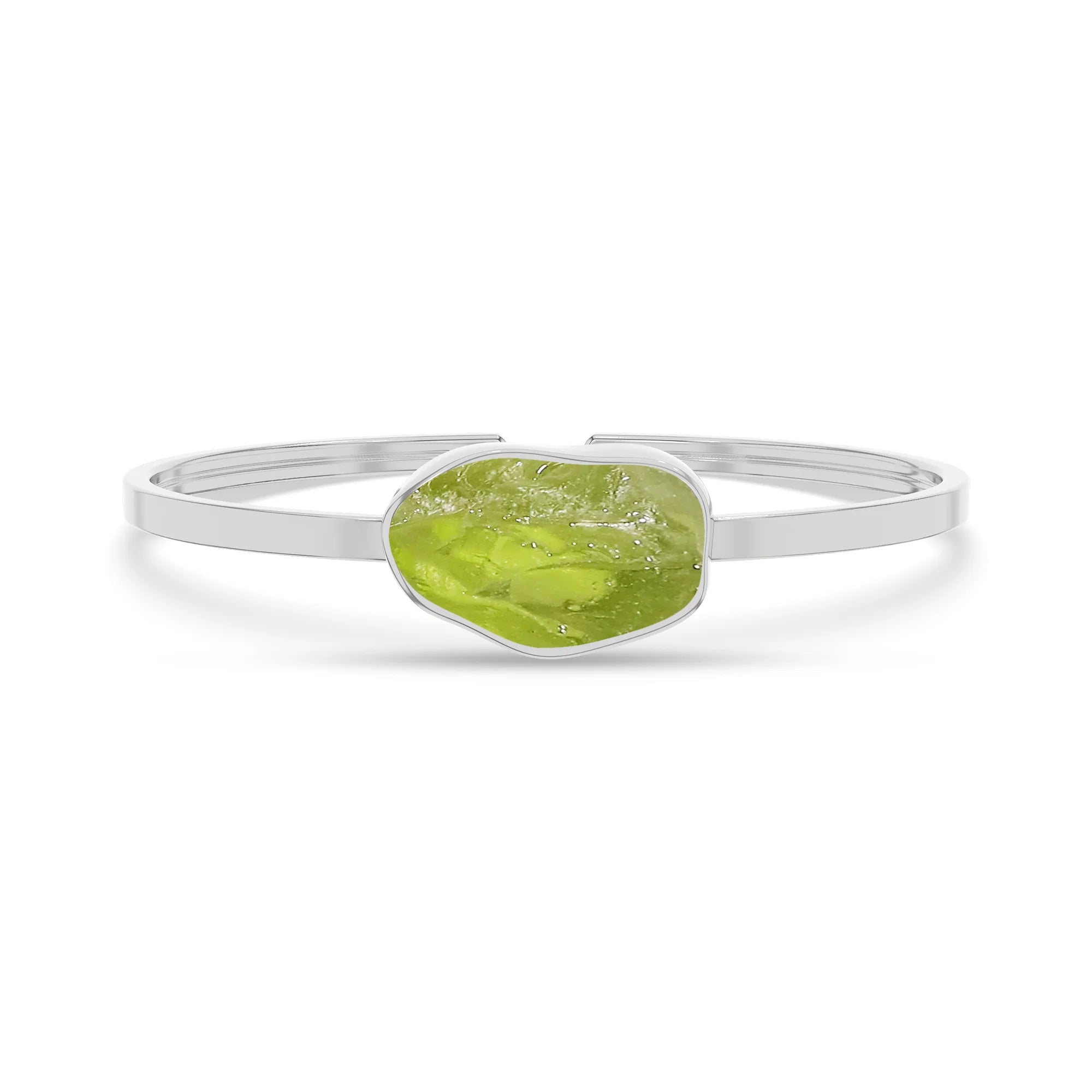 peridot rough bracelet