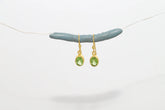 peridot cut earrings