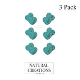 turquoise slice earrings