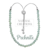 Natural Prehnite Bolo Bracelets for Women in Sterling Silver