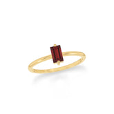 garnet prong-set ring