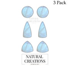 rainbow moonstone cab earrings