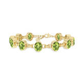 peridot chain bracelet