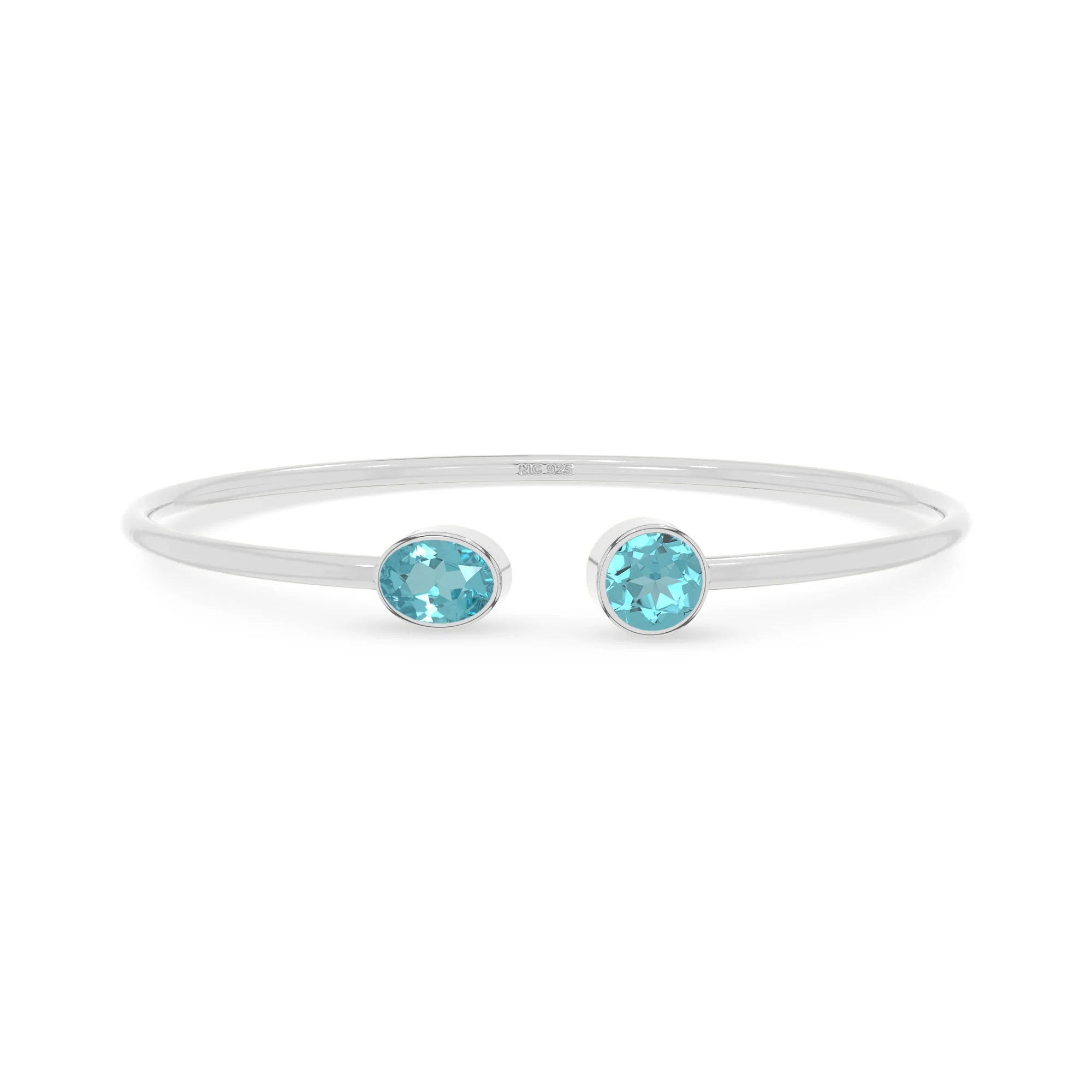 paraiba apatite cut bracelet