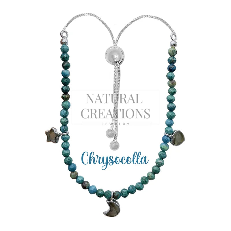 chrysocolla cut bracelet