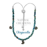 chrysocolla cut bracelet