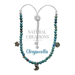 chrysocolla cut bracelet