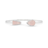 rose quartz cab bracelet