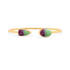 ruby zoisite cab bracelet