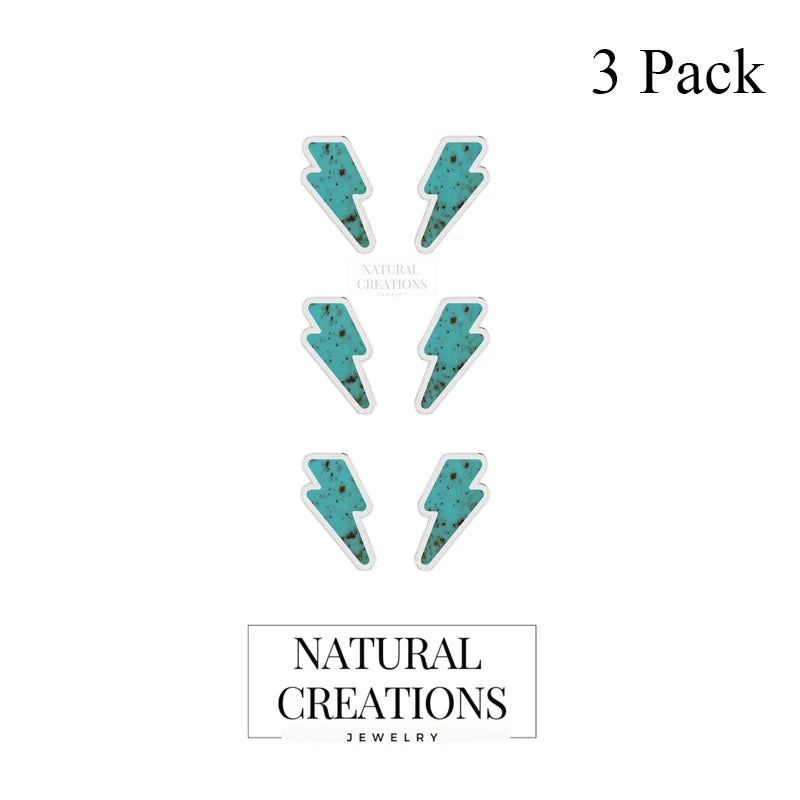 turquoise slice earrings