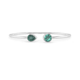 green tourmaline cut bracelet